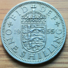 Moneda Anglia One Shilling 1955