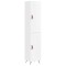 Dulap inalt, alb extralucios, 34,5x34x180 cm, lemn prelucrat