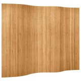 vidaXL Paravan de cameră din bambus, culoare naturală, 250 x 165 cm