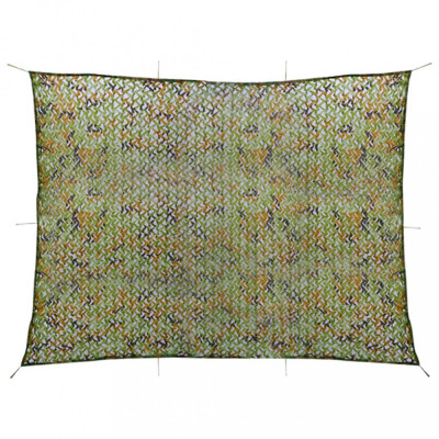 vidaXL Plasă de camuflaj cu geantă de depozitare, verde, 2x4 m foto