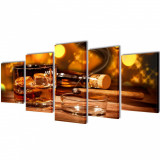 Set Tablouri De Perete Cu Imprimeu Whiskey Si Trabuc 200 x 100 cm 241594, General