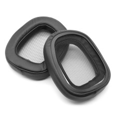 Set 2 bureti pentru casti Logitech G533 / G433 / G432 / G233 - Negru - Spuma cu memorie - Piele ecologica