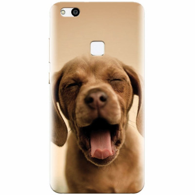 Husa silicon pentru Huawei P10 Lite, Cute Yawning Puppy foto