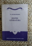 Mihail Kogalniceanu - Despre literatura