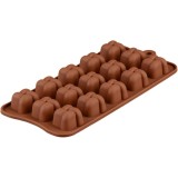 Forma din Silicon, Model Forma Impletita pentru Ciocolata de Casa, Bomboane, Jeleuri sau Cuburi de Gheata, CBD CORAL BEST DEALS 21 cm 11 cm 1.5 cm Mar