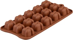 Forma din Silicon, Model Forma Impletita pentru Ciocolata de Casa, Bomboane, Jeleuri sau Cuburi de Gheata, CBD CORAL BEST DEALS 21 cm 11 cm 1.5 cm Mar