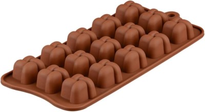 Forma din Silicon, Model Forma Impletita pentru Ciocolata de Casa, Bomboane, Jeleuri sau Cuburi de Gheata, CBD CORAL BEST DEALS 21 cm 11 cm 1.5 cm Mar foto