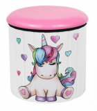 TABURET PLIABIL ROTUND 38CM-UNICORN