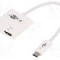 Cablu HDMI soclu, USB C mufa, USB C Power Delivery, USB 3.0, lungime 0.15m, {{Culoare izola&amp;#355;ie}}, Goobay - 62110