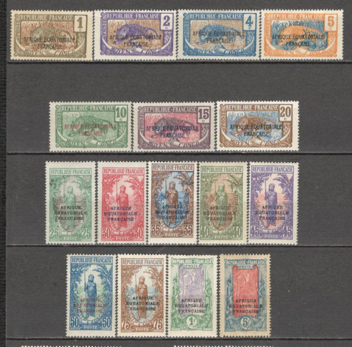 Congo de Mijloc.1924 Motive traditionale-supr. 16 buc. SC.582