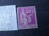 1932-1933-Franta-Y.T.281-tip II-MNH-RAR, Nestampilat