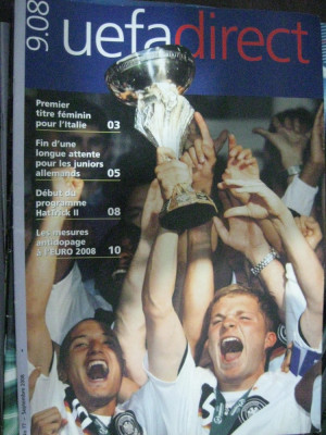 Revista fotbal (oficiala) UEFA-direct 2008 foto