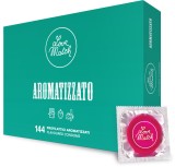 Prezervative profesionale, Love Match Aromatizzato, arome de ciocolata, capsuni si banane, 144 buc