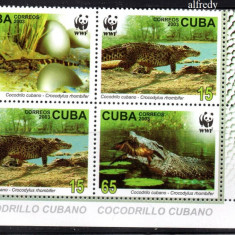 CUBA 2003, Fauna, WWF, serie neuzata, MNH