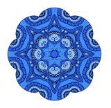 Cumpara ieftin Sticker decorativ Mandala, Albastru, 50 cm , 1066STK
