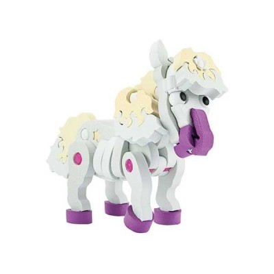 Puzzle 3D Spuma Cal 59 piese Toi-Toys TT43541A foto