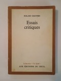 Roland Barthes - Essais critiques (Collection Tel Quel)