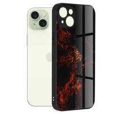 Husa pentru iPhone 15 Plus Antisoc Personalizata Nebuloasa Rosie Glaze