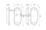 Set placute frana,frana disc HYUNDAI i10 (PA) (2007 - 2013) BOSCH 0 986 494 064