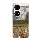 Husa compatibila cu Huawei Nova Y70 model Penguin party, Silicon, TPU, Viceversa, Transparent, Carcasa