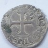 Franța 1/2 guenar alb ND (1388-89) argint Carol Vl Nebunul RaR, Europa