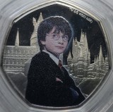 50 pence 2022 Pitcairn Islands, Harry Potter Brilliant uncirculated,capsula. Km#90