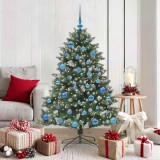 vidaXL Brad de Crăciun artificial cu 150 LED Verde 105 x 105 x 150 cm 3395228