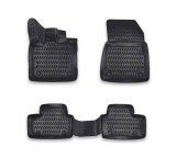 Covorase Auto Tip Tavita Cauciuc ALM Renault Captur II 2021-2024, Negre, Fata+Spate, Prindere Fixa/Scai
