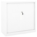 Cumpara ieftin Dulap cu usa glisanta, alb, 90x40x90 cm, otel