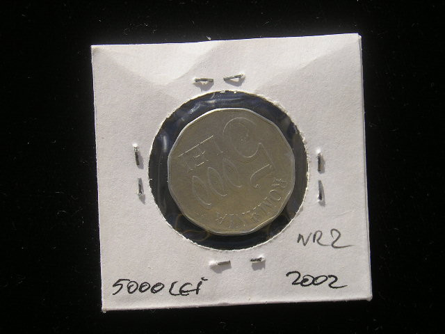 M1 C10 - Moneda foarte veche 87 - Romania - 5000 lei 2002