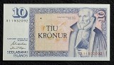 Bancnota 10 kronur Islanda - UNC