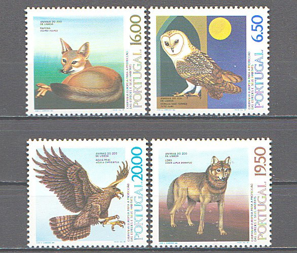 Portugalia 1980 - Fauna, animale, serie neuzata