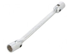 Cheie tubulară cu articulație 17mm/19mm oțel crom-vanadium