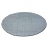 Covor rotund Shaggy Micro argintiu, cerc 80 cm, Poliester