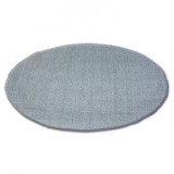 Covor rotund Shaggy Micro argintiu, cerc 80 cm, Poliester