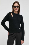 MICHAEL Michael Kors pulover de lana femei, culoarea negru, călduros