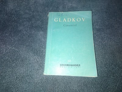 GLADKOV - CIMENTUL foto