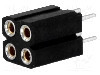 Conector 4 pini, seria {{Serie conector}}, pas pini 2.54mm, CONNFLY - DS1002-03-2*2131