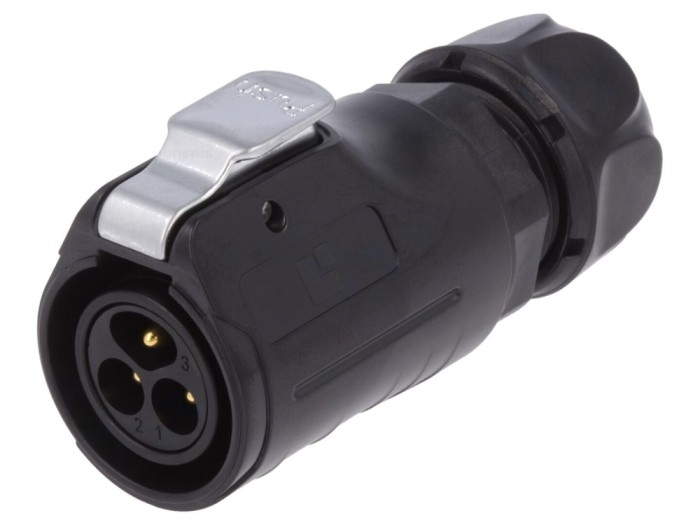 Conector circular 20mm 3-PIN aurit 20A