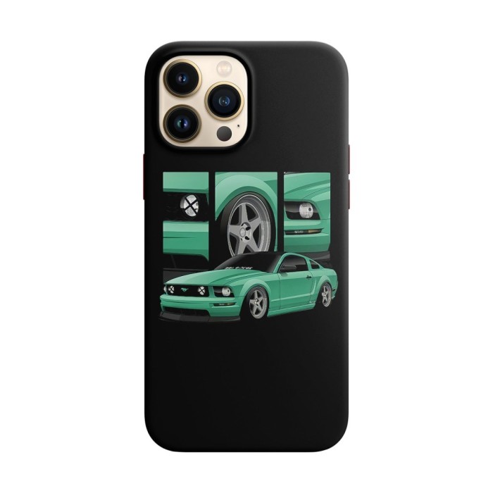 Husa compatibila cu Apple iPhone 13 model Minty Mustang, Silicon, TPU, Viceversa