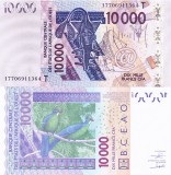 Statele Africii de Vest 10 000 Franci Togo 2017 UNC