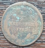 (M2137) MONEDA AUSTRIA - 1/2 KREUZER 1782, LIT. A (MONETARIA VIENA)