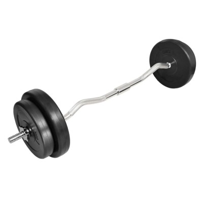 Bară ondulată cu greutăți, 30 kg foto