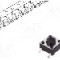 Microintrerupator 6x6mm, OFF-(ON), SPST-NO, NINIGI - TACTM-64N-F-R