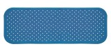 Covoras antiderapant din cauciuc natural pentru cada cu ventuze Albastru, 96x34 cm, Sanger