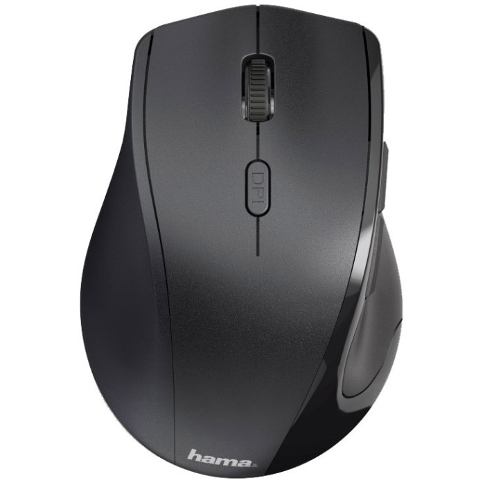 Mouse wireless Hama Riano, pentru stangaci, Negru