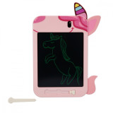 Tableta digitala LCD, pentru scris si desen, Edu Sun, 10.5 inch, Unicorn, Roz