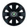 Set 4 Capace Roti pentru Skoda, model Cosmos Black, R15