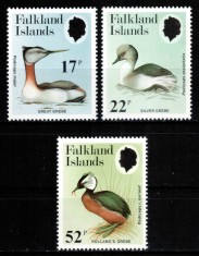 Falkland 1984, Mi #412-414**, fauna, pasari acvatice, MNH! Cota 10 &amp;euro;! foto