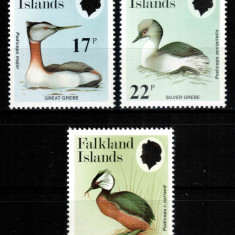 Falkland 1984, Mi #412-414**, fauna, pasari acvatice, MNH! Cota 10 €!